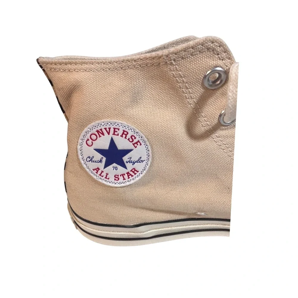 Converse By You Chuck 70 Hi Leopard Print Tan Canvas Sneakers  Mens 13 Womens 15